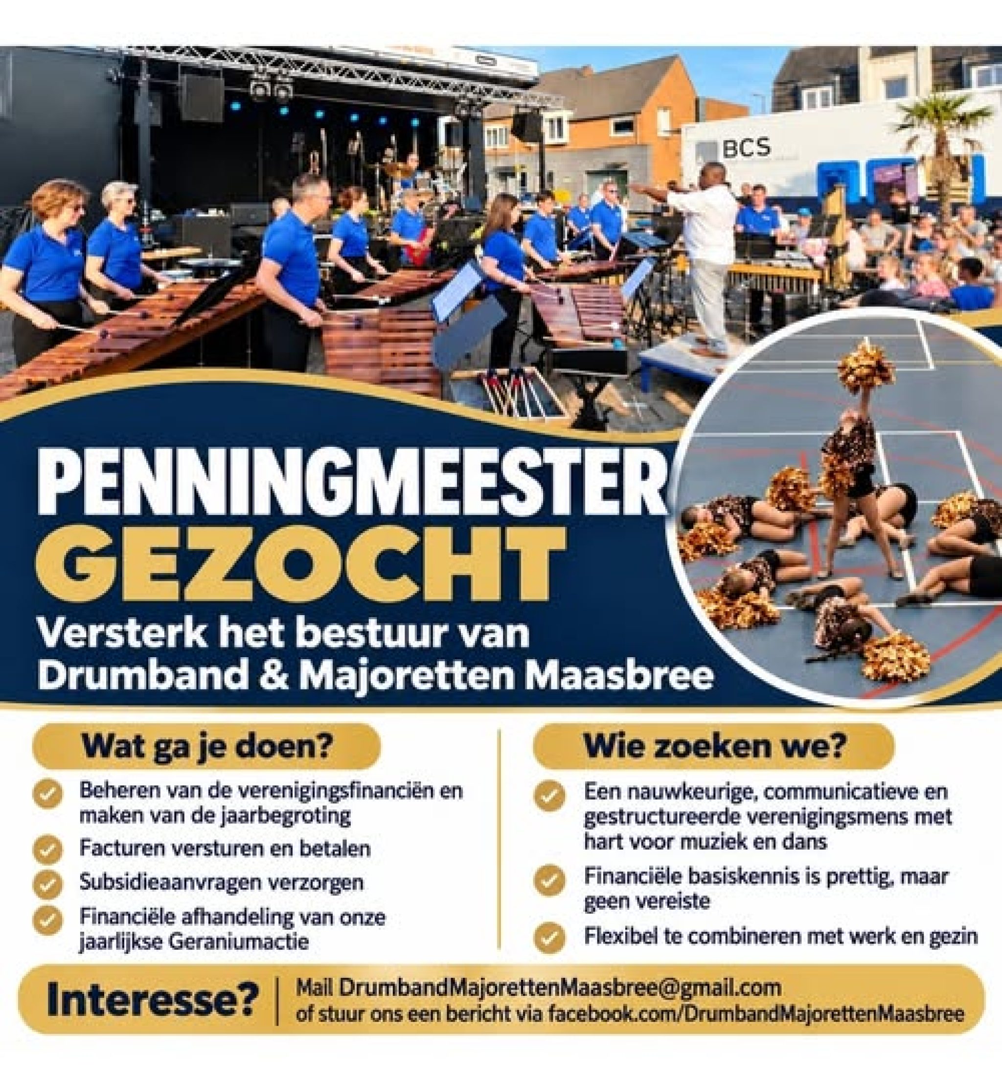 8Penningmeester Drumband